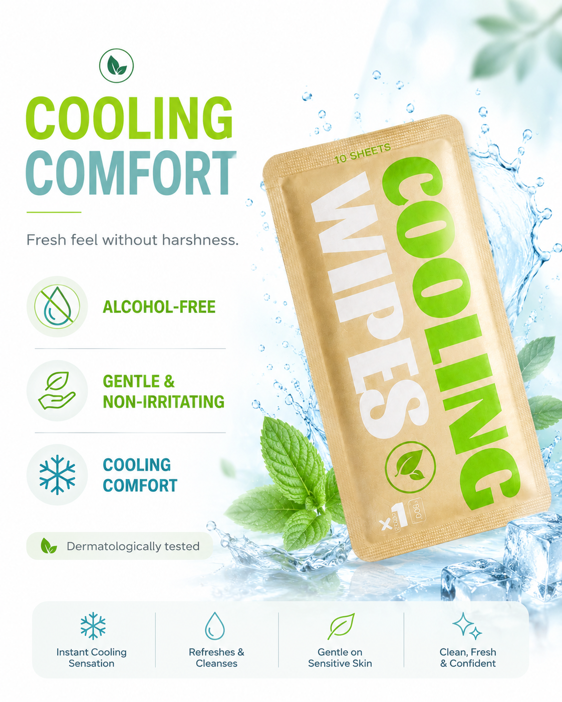 Purix On-the-Go Body Cooling Towel Wipes